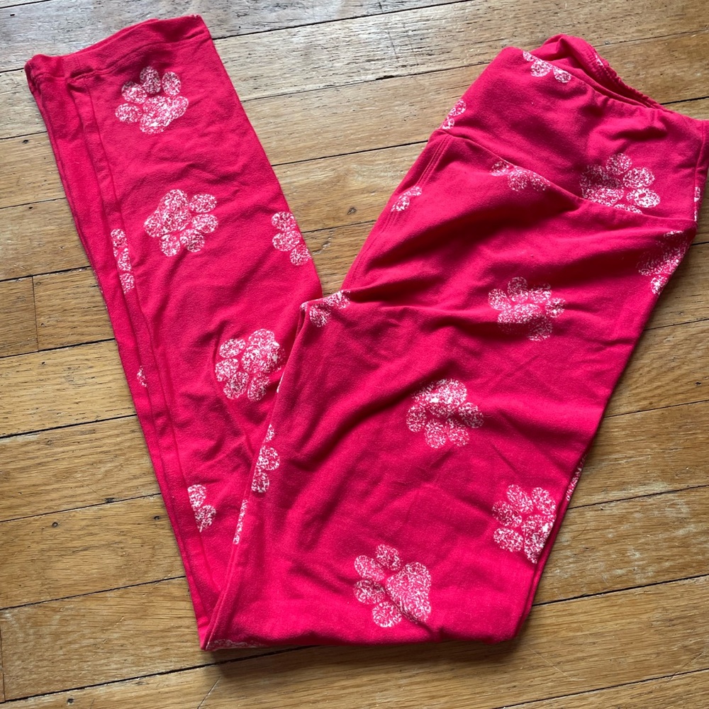 Lularoe paw print leggings